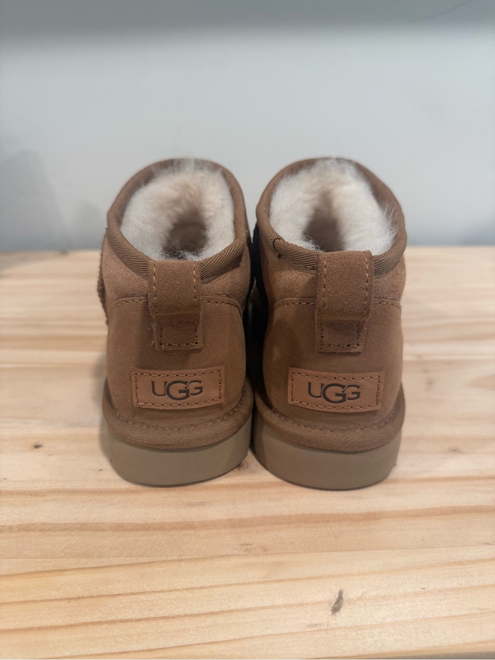 UGG Chestnut Brown Suede Shearling Booties